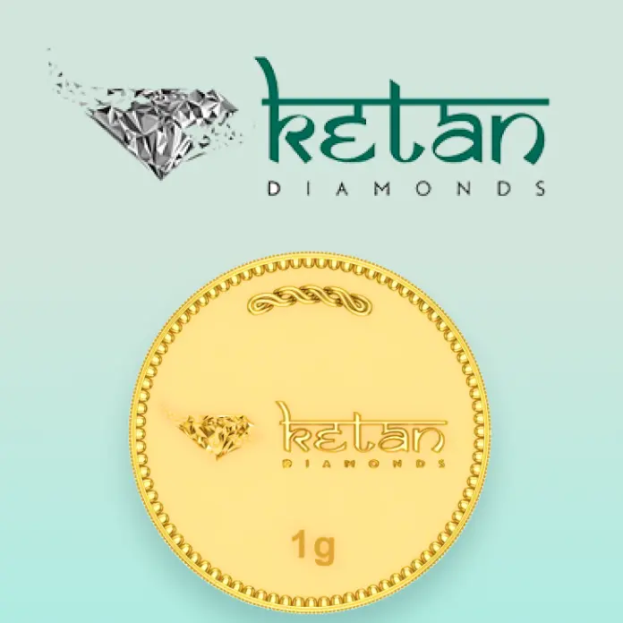 Ketan Diamonds Gold Coin